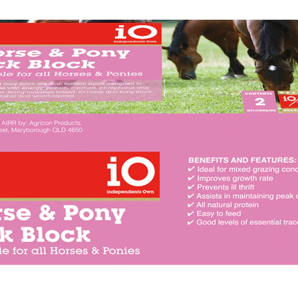 IO HORSE AND PONY BLOCK 2KG