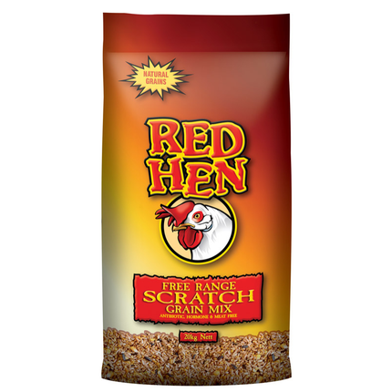LAUCKE MILLS RED HEN FREE RANGE SCRATCH MIX (RED BAG) 20KG