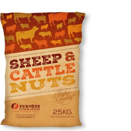 FURNEYS SHEEP & CATTLE NUTS 25KG