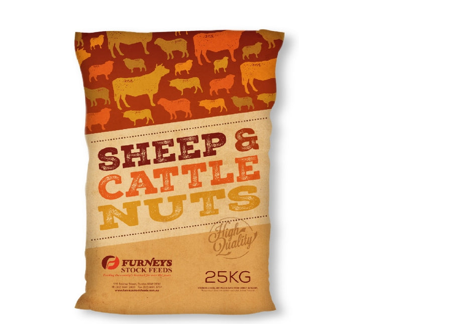 FURNEYS SHEEP & CATTLE NUTS 25KG
