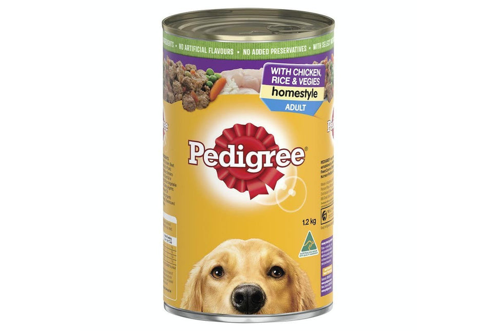 PEDIGREE DOG FOOD CANS 12 CANS 1.2KG