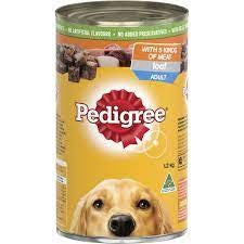 PEDIGREE DOG FOOD CANS 1.2KG PER CAN