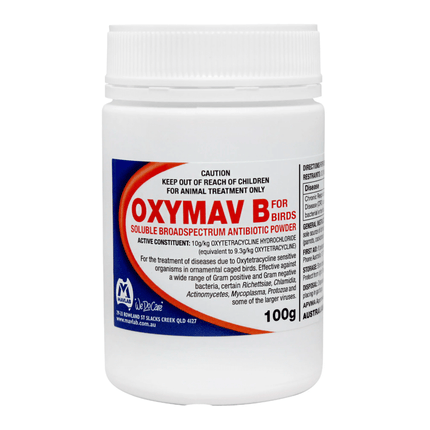 OXYMAV B FOR BIRDS 100G