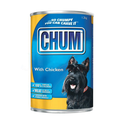 CHUM DOG FOOD CHICKEN 1.2KG PER CAN