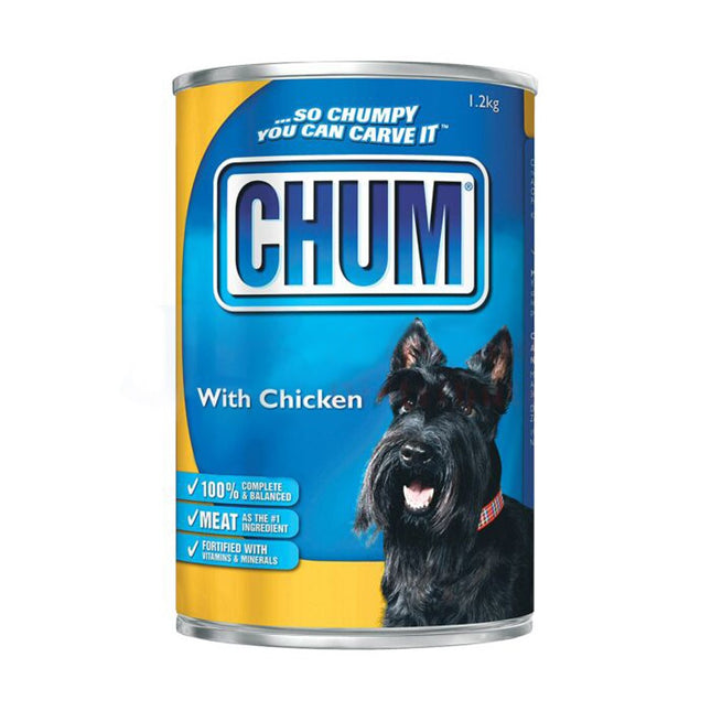 CHUM DOG FOOD CHICKEN 1.2KG PER CAN