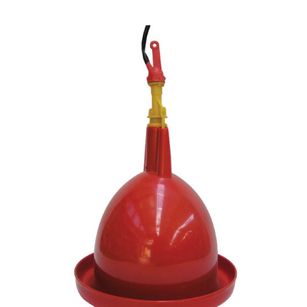 RED LOW PRESSURE POULTRY DRINKER
