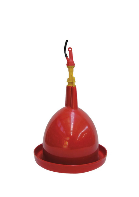 RED LOW PRESSURE POULTRY DRINKER