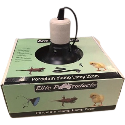 PORCELAIN HEAT CLAMP LAMP 22CM