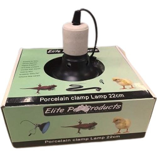 PORCELAIN HEAT CLAMP LAMP 22CM