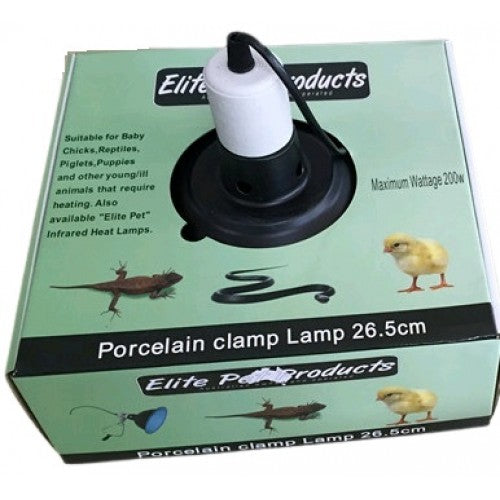 PORCELAIN CLAMP LAMP 26.5CM