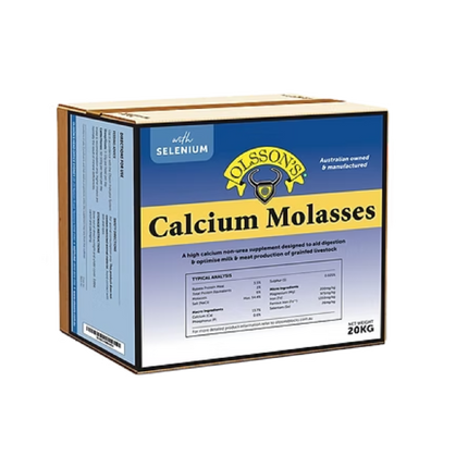 OLSSON'S CALCIUM MOLASSES + SEL 20KG