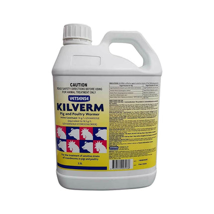 KILVERM POULTRY & PIG WORMER 2.5L