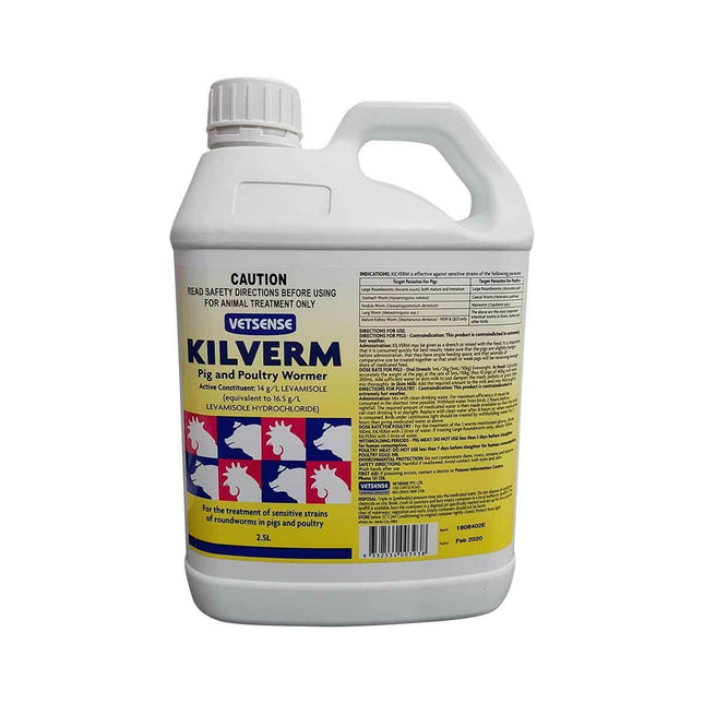 KILVERM POULTRY & PIG WORMER 2.5L