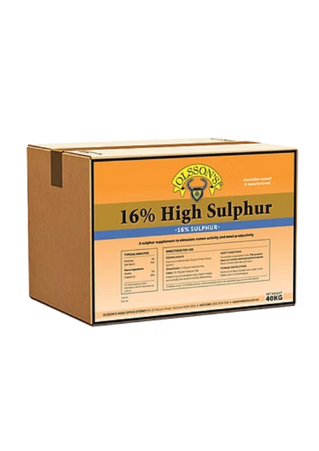 OLSSONS 16% HIGH SULPHUR 20KG ORGANIC