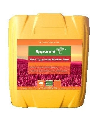 APPARENT RED VEGETABLE MARK DYE 20LT
