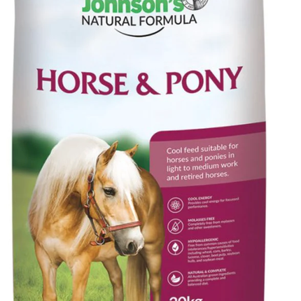 JOHNSON PONY PELLETS 20KG 