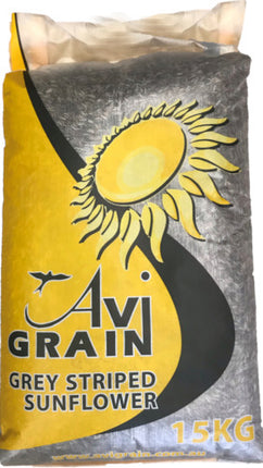 AVIGRAIN GREY STRIPED SUNFLOWER 15KG