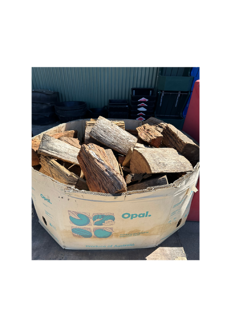 FIRE WOOD BIN RED GUM