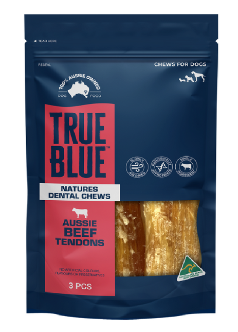 TRUE BLUE AUSSIE BEEF TENDONS 3PC