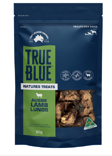 TRUE BLUE AUSSIE LAMB LUNG 50GM