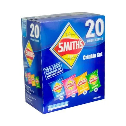 SMITH'S CRINKLE CUT VARIETY MIX 380G 20PK