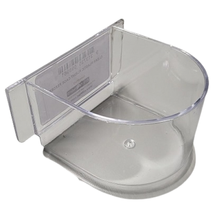 CLEAR PLASTIC FLIGHT CAGE FEEDER