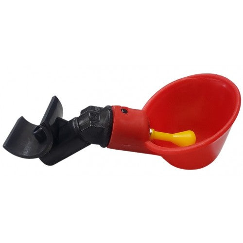 AUTOMATIC POULTRY WATER CUP WITH SADDLE ANGLED