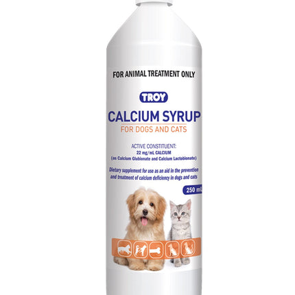 TROY CALCIUM SYRUP FOR CATS AND DOGS 250ML