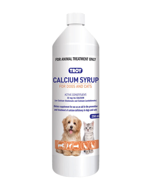 TROY CALCIUM SYRUP FOR CATS AND DOGS 250ML