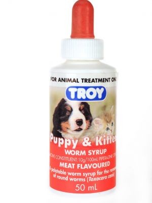 TROY PUPPY & KITTEN WORMER 50ML