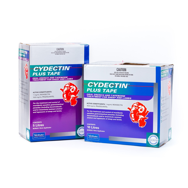 CYDECTIN PLUS TAPE ORAL SHEEP AND LAMB 5LT