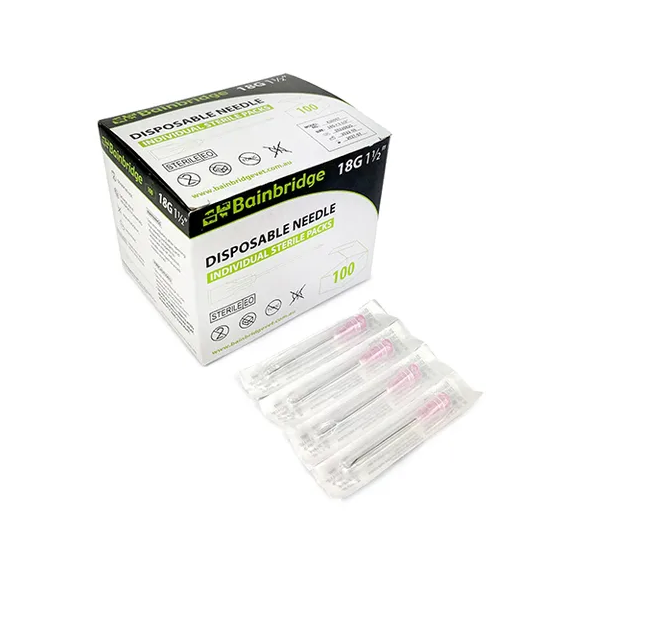 DISP. NEEDLES 18G X 11/2"