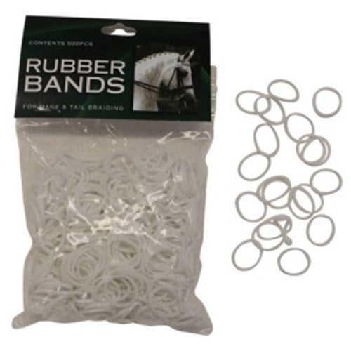 RUBBER BANDS 500PK BLACK, BROWN, WHITE
