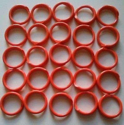 POULTRY SPIRAL LEG BAND ORANGE