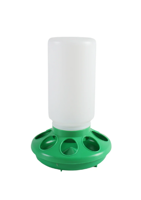 PLASTIC CHICK FEEDER 1KG WITH HOLE