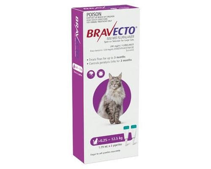 BRAVECTO SPOT ON CAT 500ML 6.25-12.5 