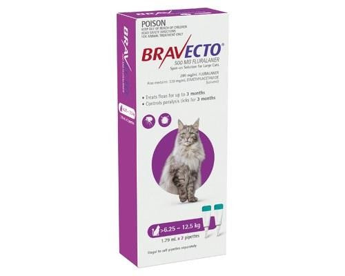 BRAVECTO SPOT ON CAT 500ML 6.25-12.5 