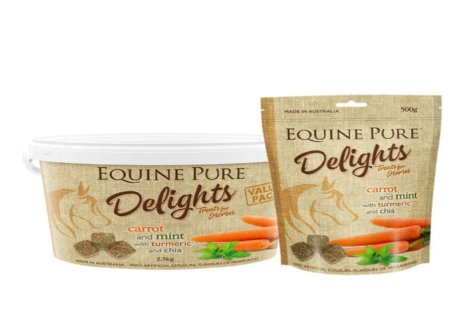 EQUINE PURE DELIGHT CARROT/MINT 500GR