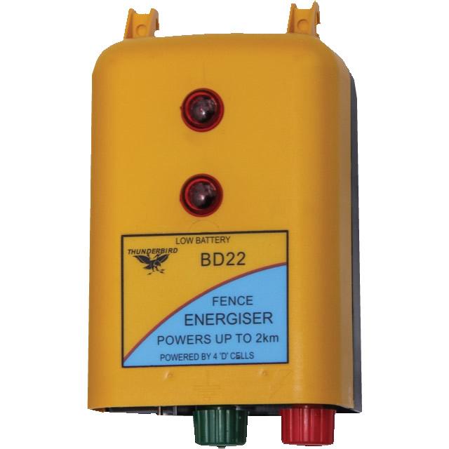 THUNDERBIRD 2KM 4 X D CELLS 12V ENERGISER
