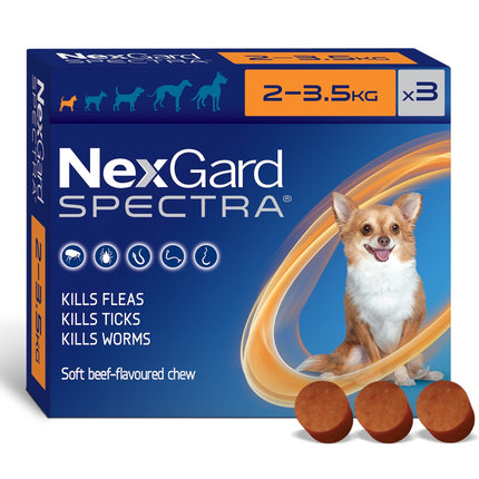 NEXGARD SPECTRA DOGS 2-3.5KG 3PK