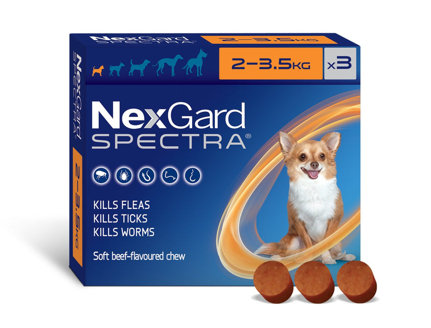 NEXGARD SPECTRA DOGS 2-3.5KG 3PK