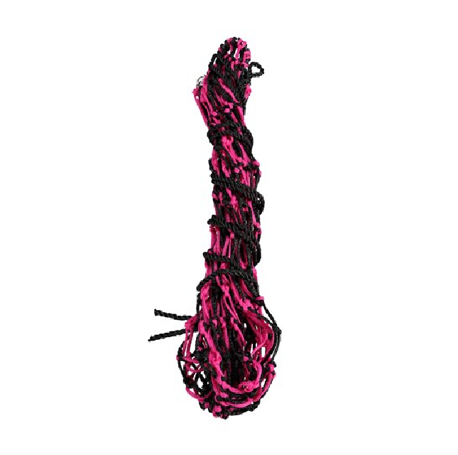 SLOW FEED POLY HAYNET BLACK/PINK LARGE
