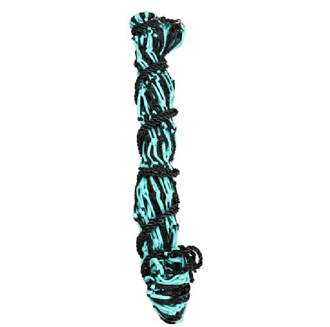 SLOW FEED POLY HAYNET BLACK/TURQUOISE