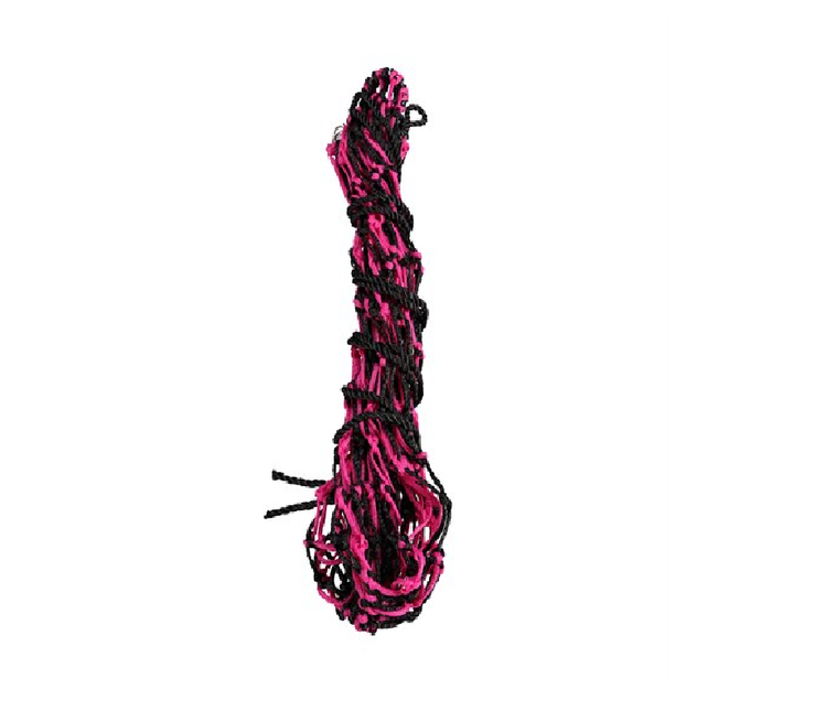 SLOW FEED POLY HAYNET  BLACK/PINK MEDIUM 40"