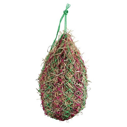 HEAVY HAY NET SLOW FEEDER BLK/PINK