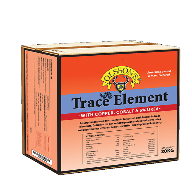 OLSSON'S TRACE ELEMENT & 3% UREA 20KG