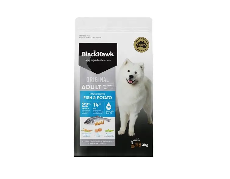 BLACKHAWK ADULT FISH AND POTATO 3KG
