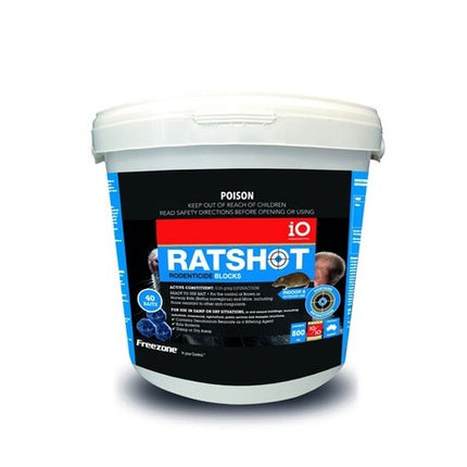 IO RATSHOT BLOCKS 800GM BLUE DIFENACOUM