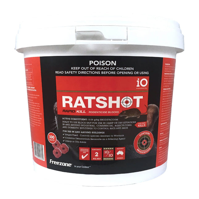 IO RATSHOT RAPID KILL BLOCK 2KG RED
