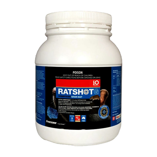 IO RATSHOT GRAIN BAIT 2KG DIFENACOUM